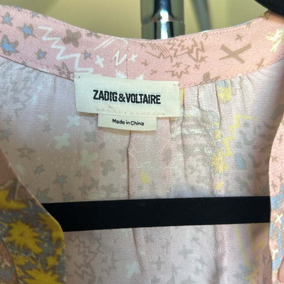 Zadig & Voltaire Glam Rock Chemise Ruffle Blouse - Picture 3 of 5